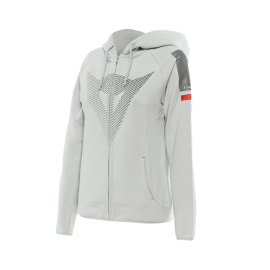 Felpa Fade Lady Full Zip Grigio Rosso