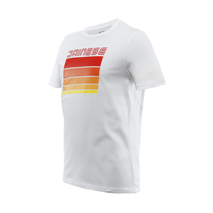 T-shirt Stripes Bianco Rosso