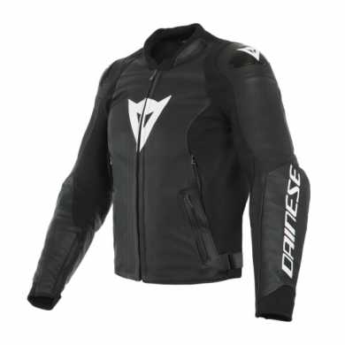 Jacket Sport Pro Leather Black White