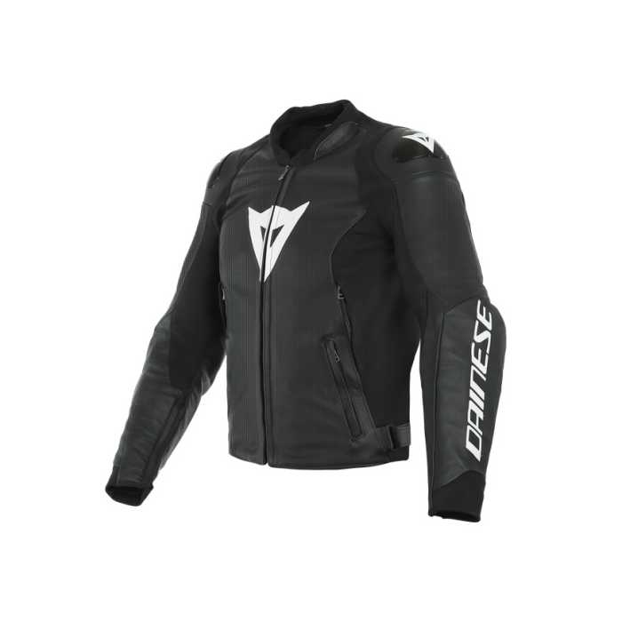 Giubbotto Sport Pro pelle Nero Bianco