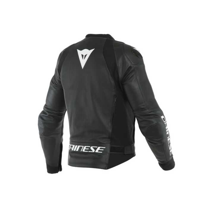 Giubbotto Sport Pro pelle Nero Bianco