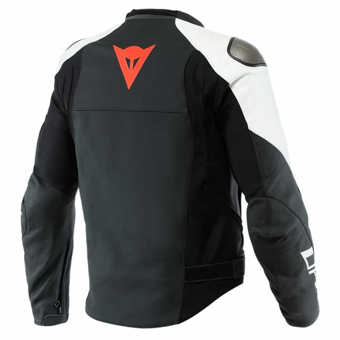Jacket Sportiva Leather Black White