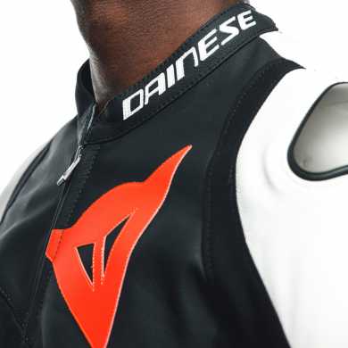 Jacket Sportiva Leather Black White