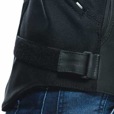 Giubbotto Rapida Lady Pelle Nero Bianco