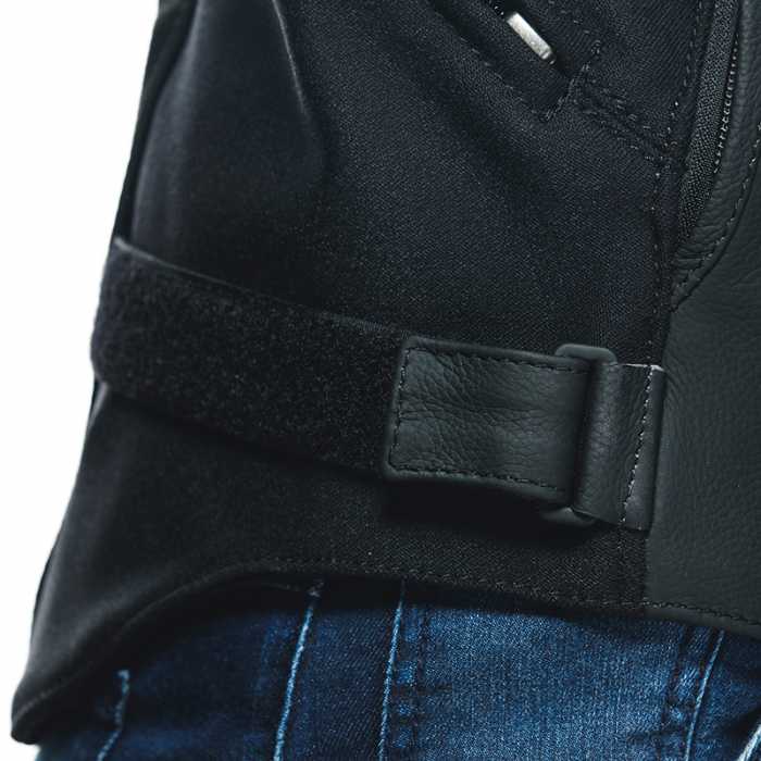 Jacket Rapida Lady Leather Black White