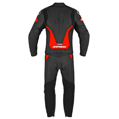 Leather suit Laser Touring Black Red