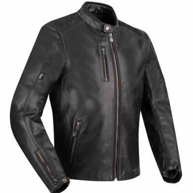 Jacket Laxey Leather Black