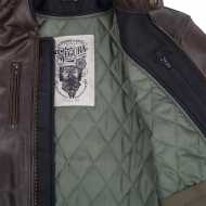 Giubbotto Laxey Pelle Marrone