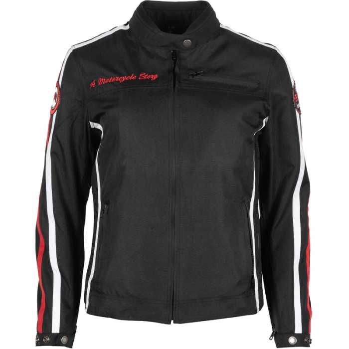Jacket Queen Tex Black Red