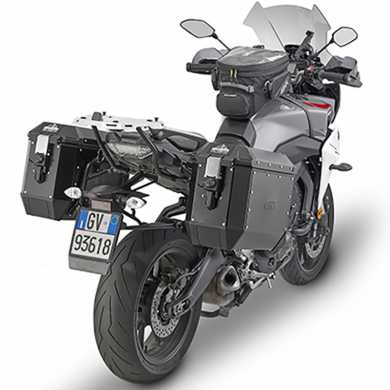 Coppia valigie Laterali  TREKKER ALASKA BLACK LINE 36lt