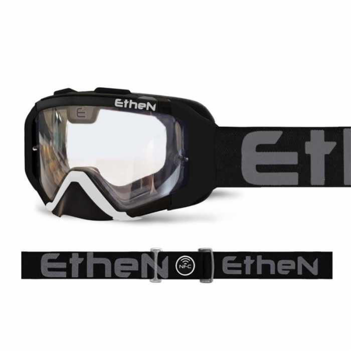 Maschera 4EN08 Enduro Nero Grigio