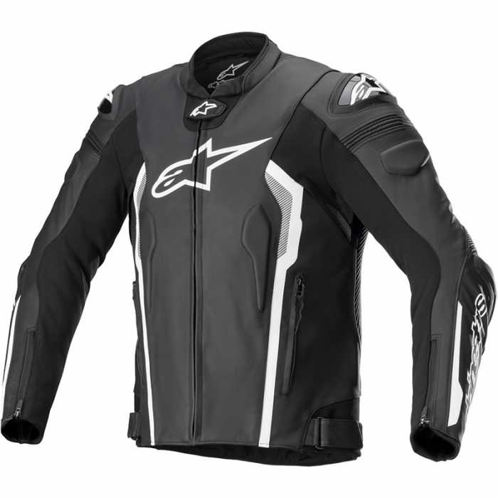 Jacket Missile V2 leather Black White