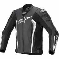 Jacket Missile V2 leather Black White