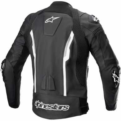 Jacket Missile V2 leather Black White