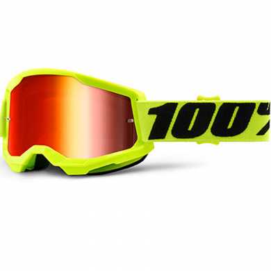 Goggle Strata 2 Yellow Lens Mirror Red