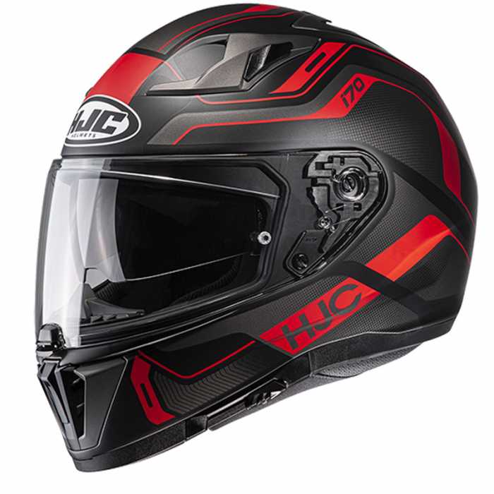 Helmet I70 Lonex Nero Rosso Opaco MC1SF