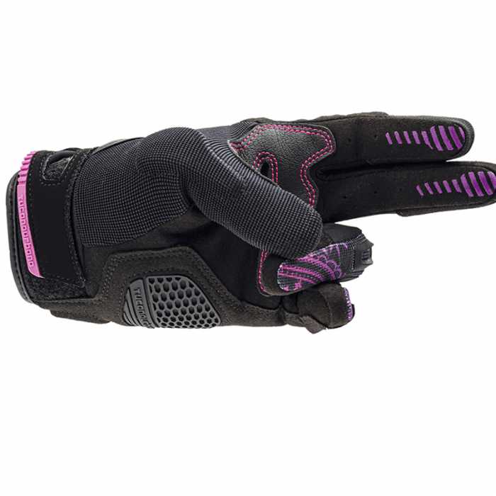 Glove Lady Stacca tex Black Violet