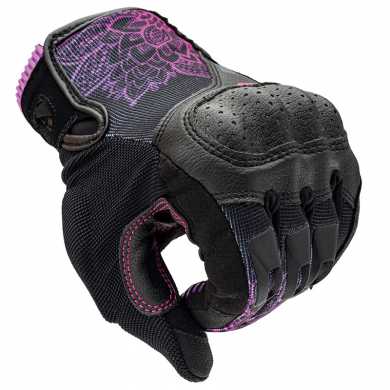 Glove Lady Stacca tex Black Violet
