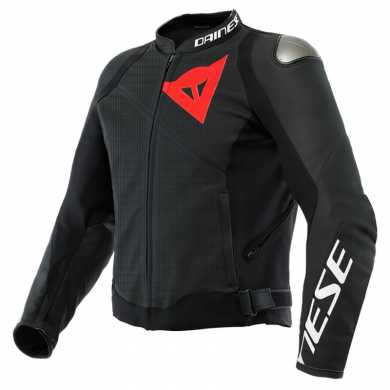 Jacket Sportiva Perforated Leather Black