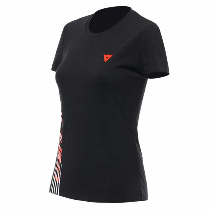 T-shirt Logo Lady Black Red