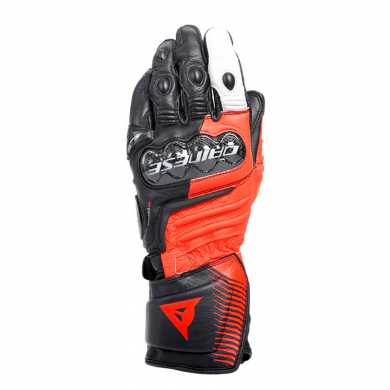 Glove Carbon 4 Long Black Fluo Red White