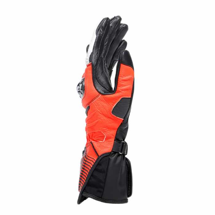 Guanto Carbon 4 Long Nero Rosso Fluo Bianco
