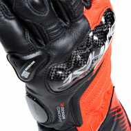 Guanto Carbon 4 Long Nero Rosso Fluo Bianco