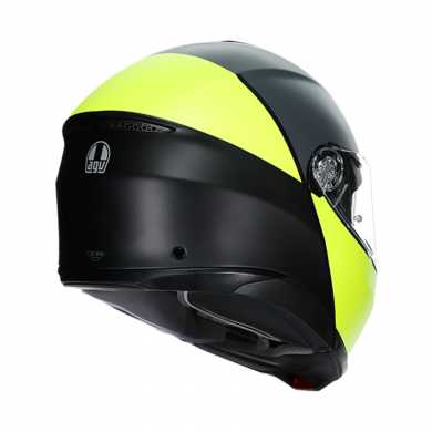 Casco Tourmodular Balance Nero Opaco Giallo Antracite