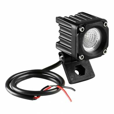 Faro ausiliario quadrato 10W 1 Led Luce Ampia