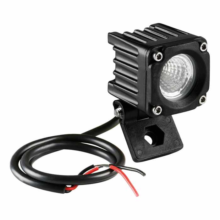 Faro ausiliario quadrato 10W 1 Led Luce Ampia