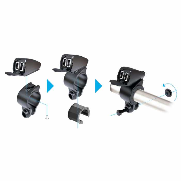 Caricatore TRECK USB Doppio Ultra Fast Charge