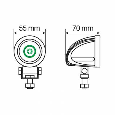 Auxiliary spotlight WL-8 Led Cree White