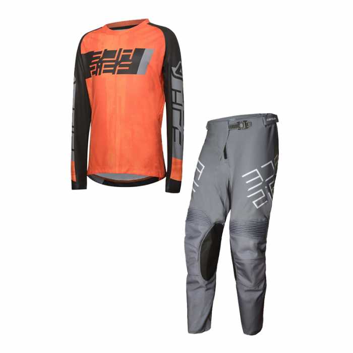 Completo Mx Outrun Arancio Grigio