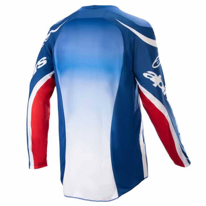 Maglia Racer Semi Jersey Blu Arancio Caldo