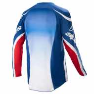 Maglia Racer Semi Jersey Blu Arancio Caldo