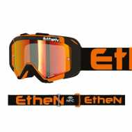 Maschera Ethen 05R Nero Giallo Lente Arancio