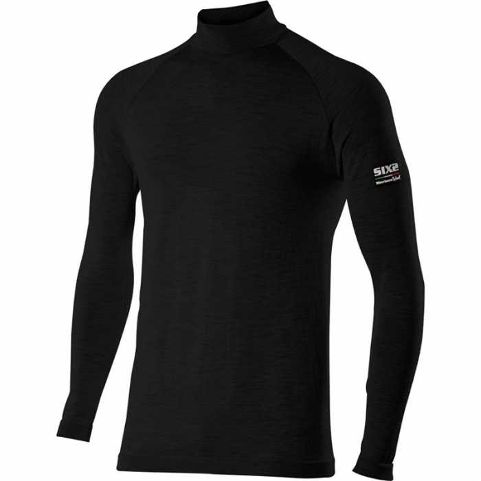 Underwear Merino Wool turtleneck jersey TS3 Black