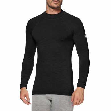 Underwear Merino Wool turtleneck jersey TS3 Black