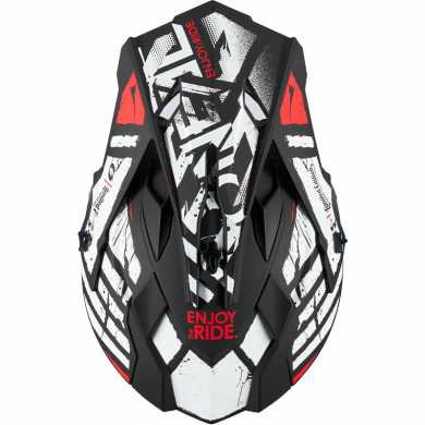 Casco 2Srs Glitch V.23 Nero Bianco Opaco