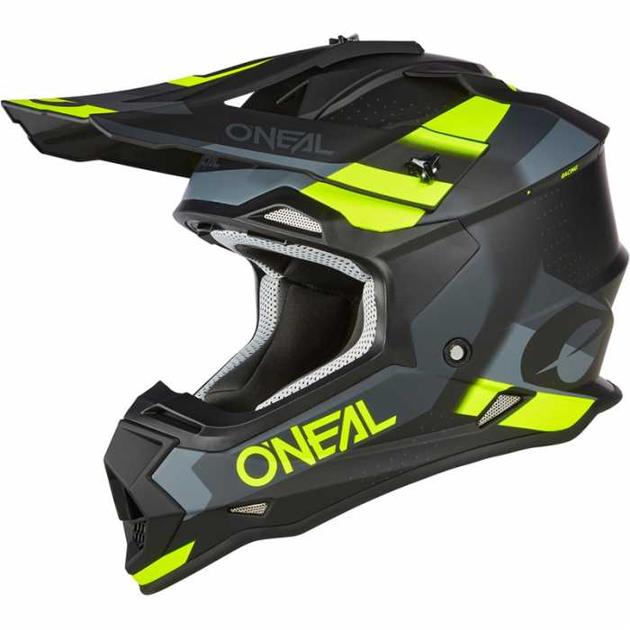 Casco 2Srs Spyde V.23 Grigio Giallo Opaco