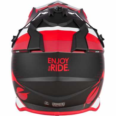 Casco 2Srs Spyde V.23 Rosso Nero Bianco Opaco