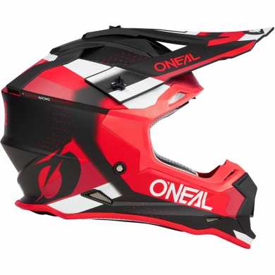 Casco 2Srs Spyde V.23 Rosso Nero Bianco Opaco