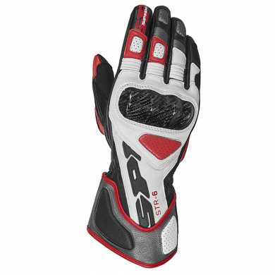Glove STR-6 Leather White Red