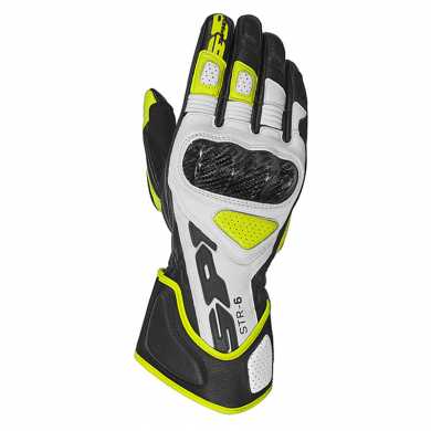 Guanto STR-6 Pelle Bianco Giallo