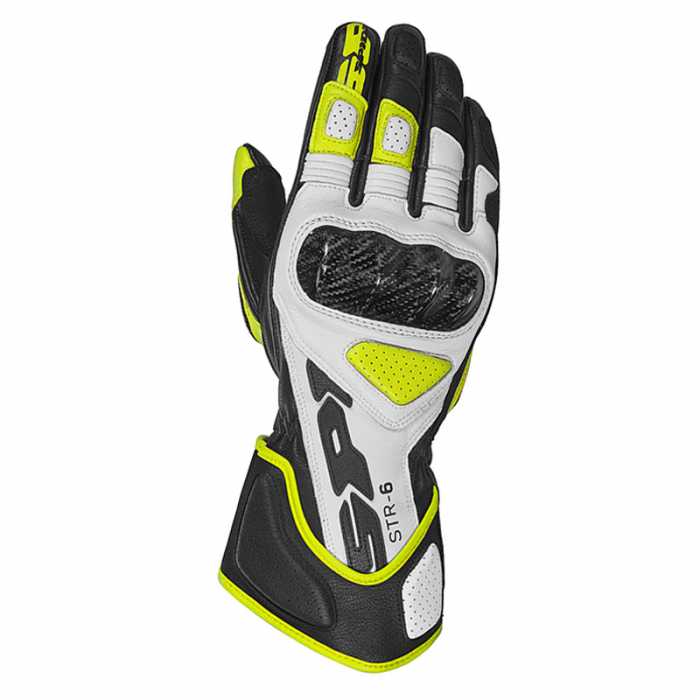 Guanto STR-6 Pelle Bianco Giallo