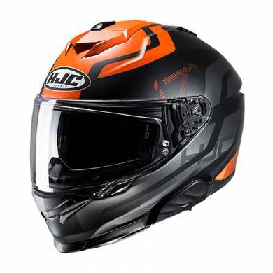 Casco I71 Enta MC7HSF Nero Opaco Arancione