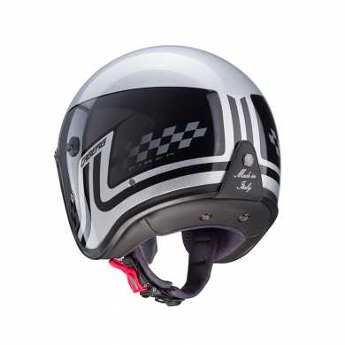Helmet Freeride Trophy Silver Grey Balck