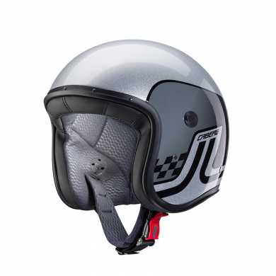 Casco Freeride Trophy Argento Grigio Nero