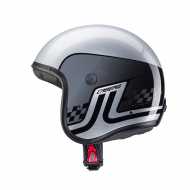 Helmet Freeride Trophy Silver Grey Balck
