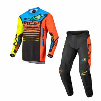 Completo Racer Compass Arancio Blu Giallo